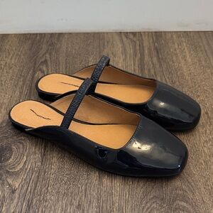 Madewell Women’s Patent Mary Jane Slip-On Flats